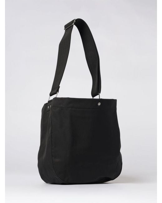 A.P.C. Black Journal Canvas Bag for men