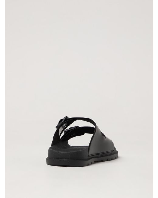 Karl Lagerfeld Black Signature Slides Sandals