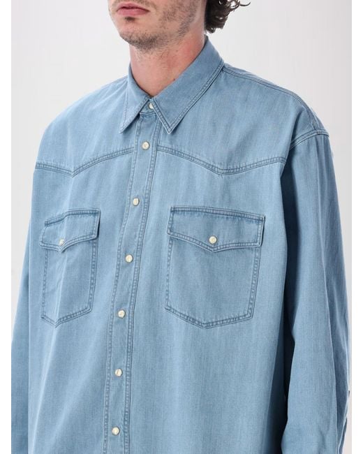 Camicia di Studio Nicholson in Blue da Uomo