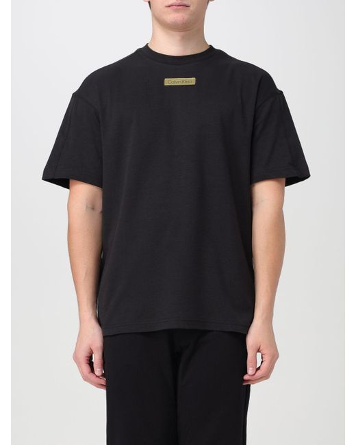 T-shirt basic di Calvin Klein in Black da Uomo