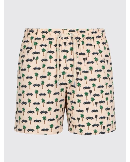 Mc2 Saint Barth White Printed Boxer Swim Trunks for men