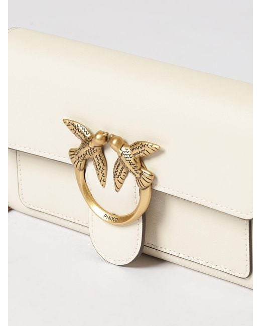 Pinko Natural Love Bag Simply Leather Wallet Bag