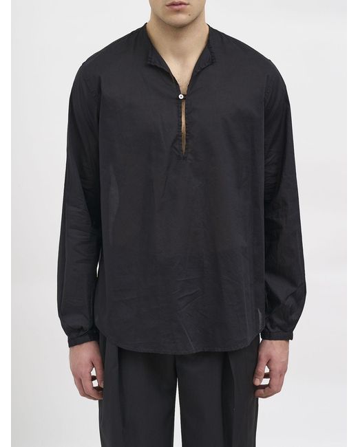 Paura Blue Basic Cotton Shirt for men