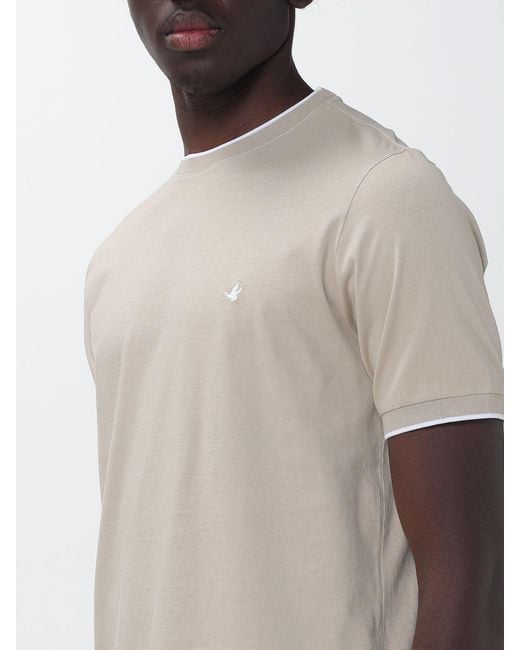 Brooksfield Blue Cotton T-Shirt for men