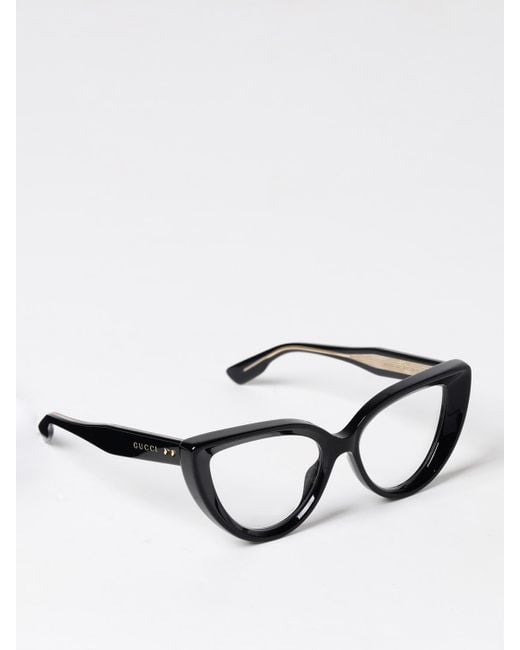 Gucci White Optical Frames Transparent