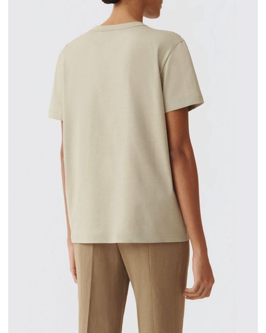 Fabiana Filippi Natural Basic Cotton T-Shirt