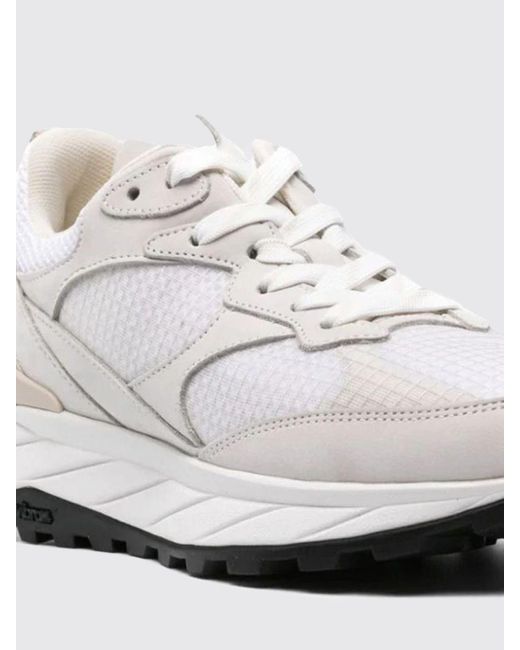 Sneakers in nabuk e mesh di Woolrich in White