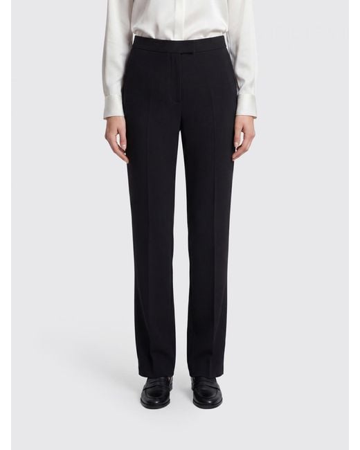 Valentino Blue Tailored Crêpe Trousers