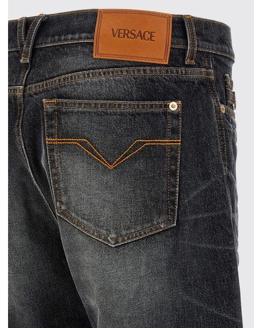 Versace Black Jeans for men