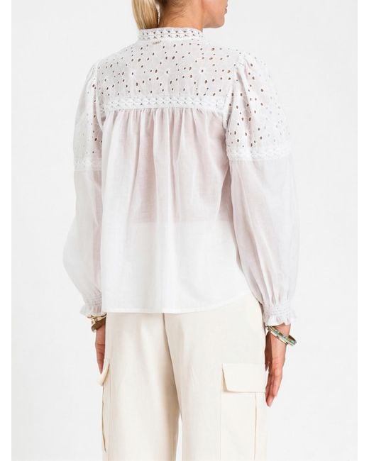 Twinset White Sangallo Shirt