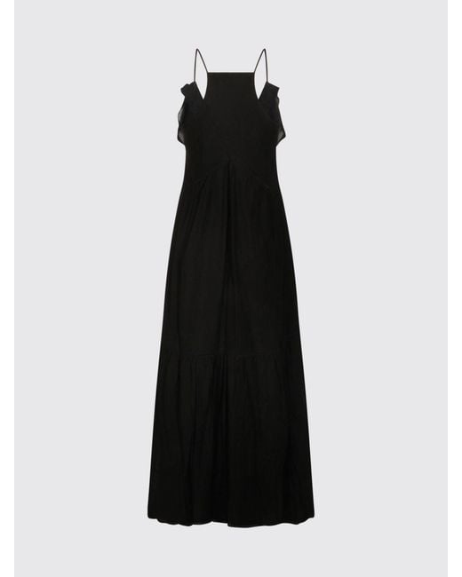 Isabel Marant Black Cotton Blend Dress