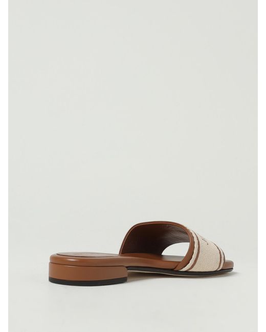 Jimmy Choo Natural Flache Sandalen Damen