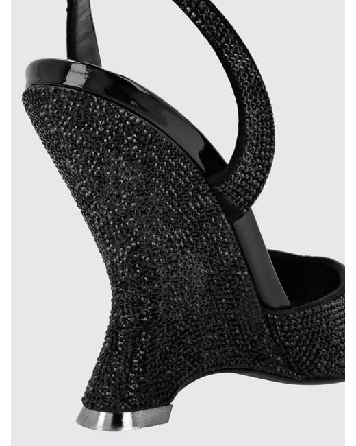 Philipp Plein White Crystal-Embellished Suede Slingback Pumps With A High Heel
