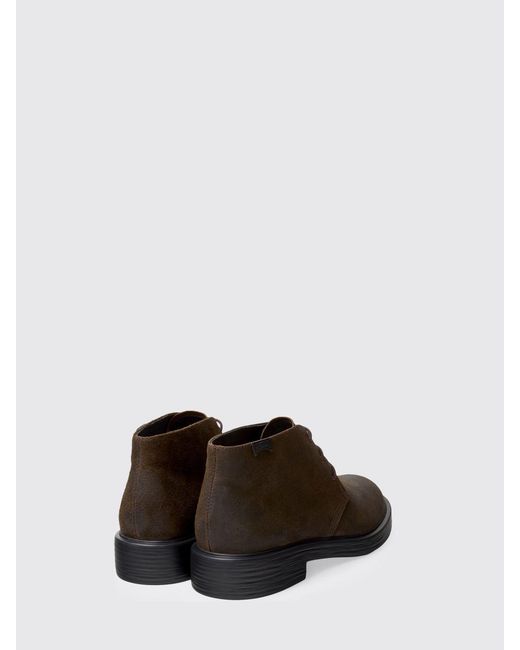 Camper Brown Dean Suede Ankle Boots for men