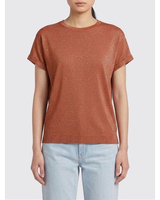 Brunello Cucinelli Red Nylon T-Shirt