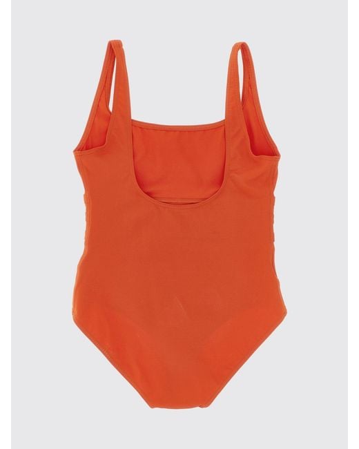 Eres Orange Nylon One-Piece Swimsuit
