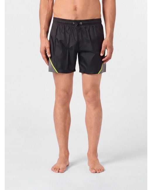 Philipp Plein Blue Polyester Swim Shorts With Elasticated Drawstring Waist for men