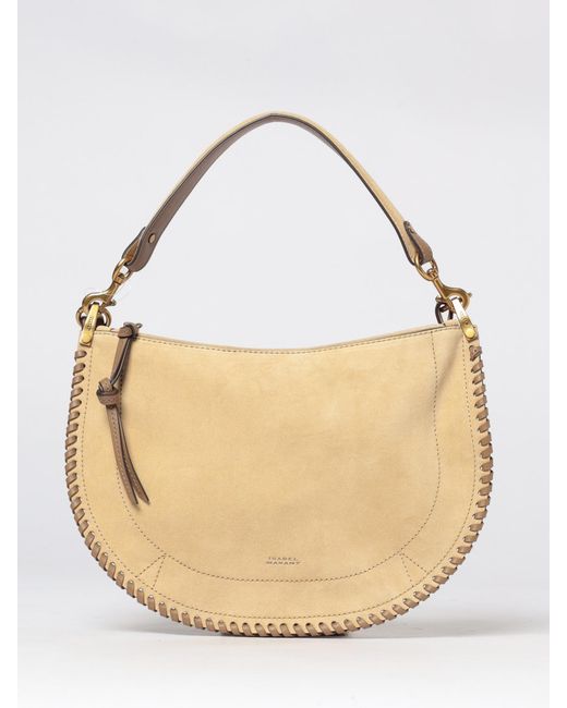 Isabel Marant Natural Oskan Suede Bag