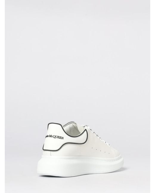 McQueen White Oversize Leather Sneakers for men