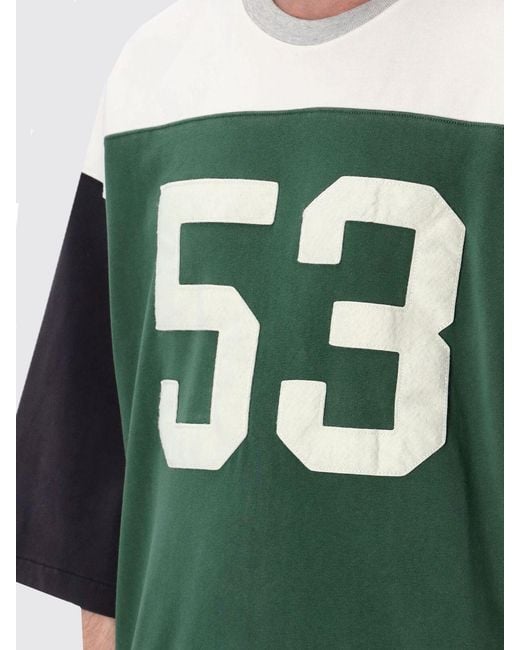 Champion Green Colorblock Number-Patch T-Shirt for men