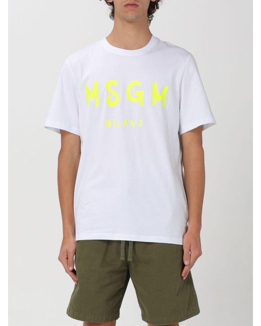 MSGM T-shirt in White für Herren