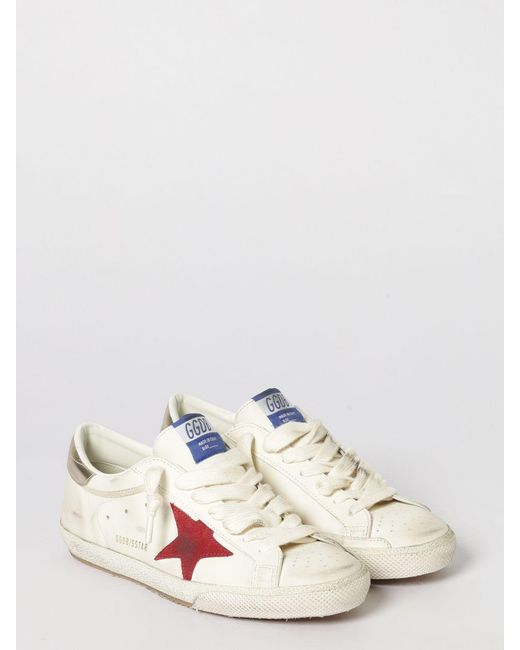Golden Goose Deluxe Brand Pink Super-Star Used Leather Sneakers for men