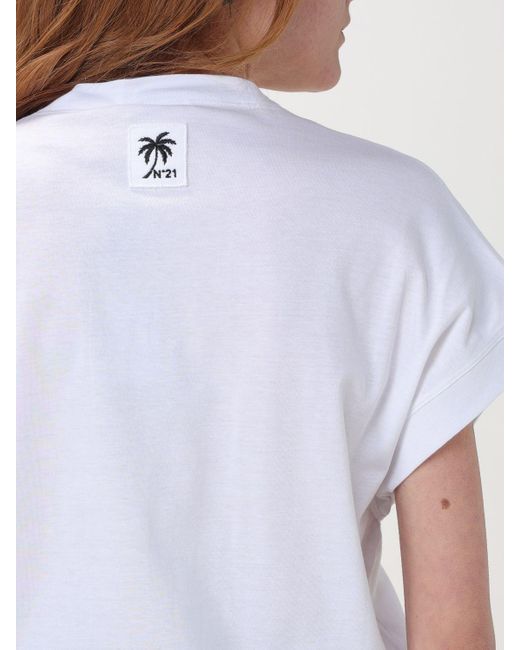 T-shirt di cotone di N°21 in White