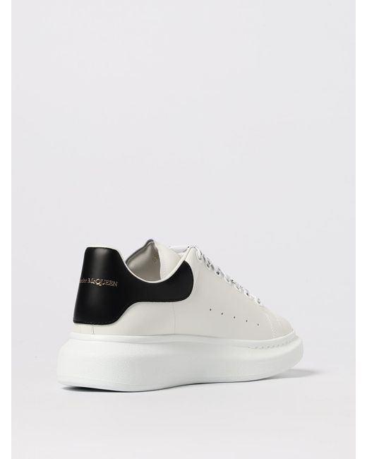 McQueen White Larry Leather Sneakers for men