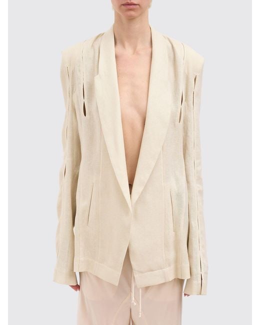 Yehuafan Natural Single-Breasted Blazer