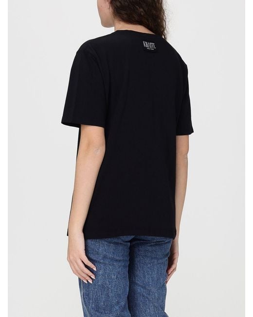 Khaite Black Cotton T-Shirts