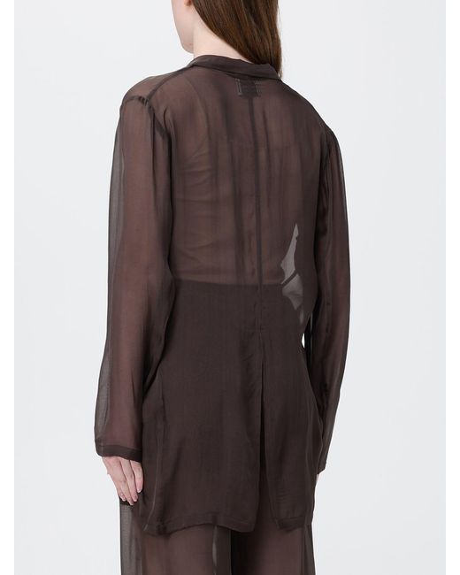 Alysi Brown Silk Blazer