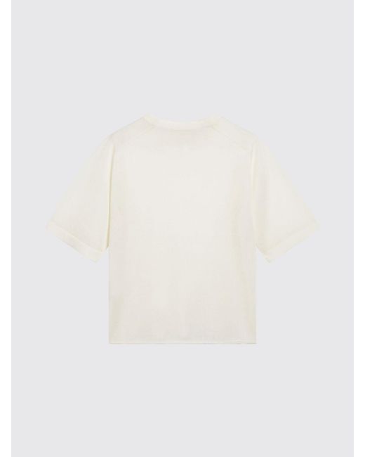 Loulou de Saison White Cashmere Crewneck Sweater