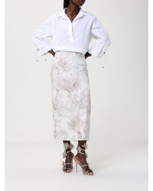 Max Mara White Classic Poplin Shirt