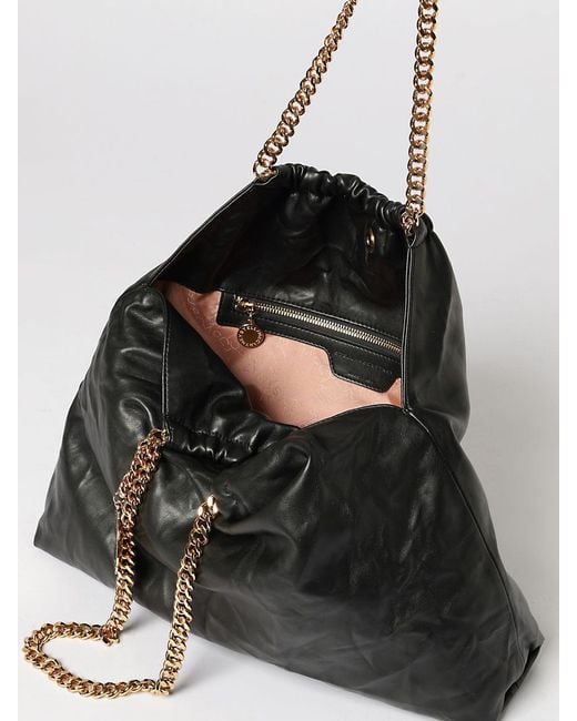 Stella McCartney Black Falabella Drawstring Bag