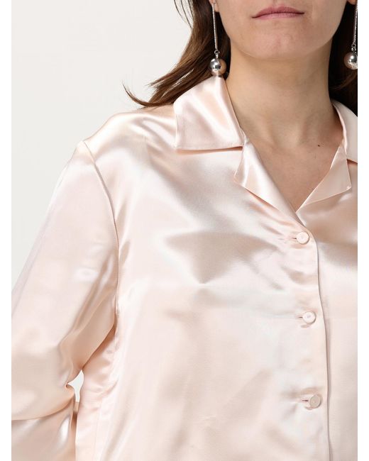 Philosophy Di Lorenzo Serafini Natural Elegant Long Sleeve Shirt With Button Closure