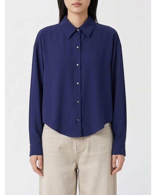 Aspesi Blue Cotton Classic Shirt