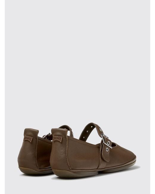 Camper White Casi Myra Mary Jane Ballet Pumps