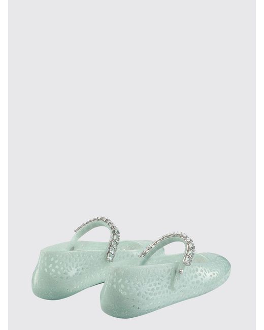 Jimmy Choo Green The Jelly Mary Jane Flats