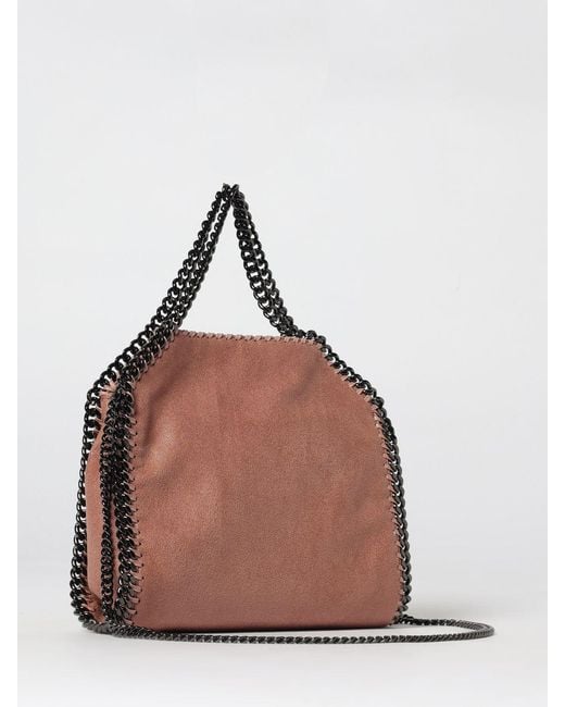 Stella McCartney Pink Falabella Cracked Synthetic Suede Mini Bag