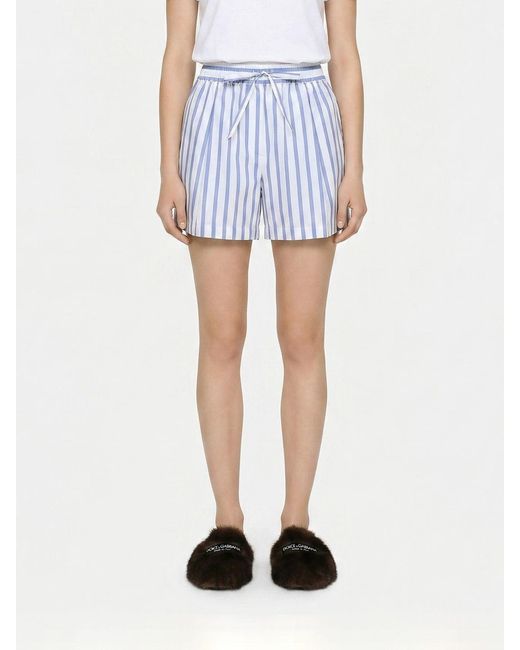 Dolce & Gabbana Blue Dolce &Amp Gabbana Cotton Shorts