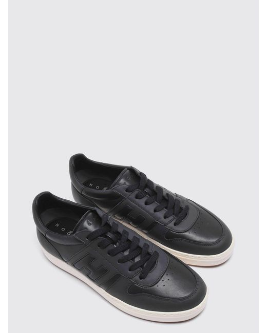 Hogan Blue H-Tv Leather Sneakers for men