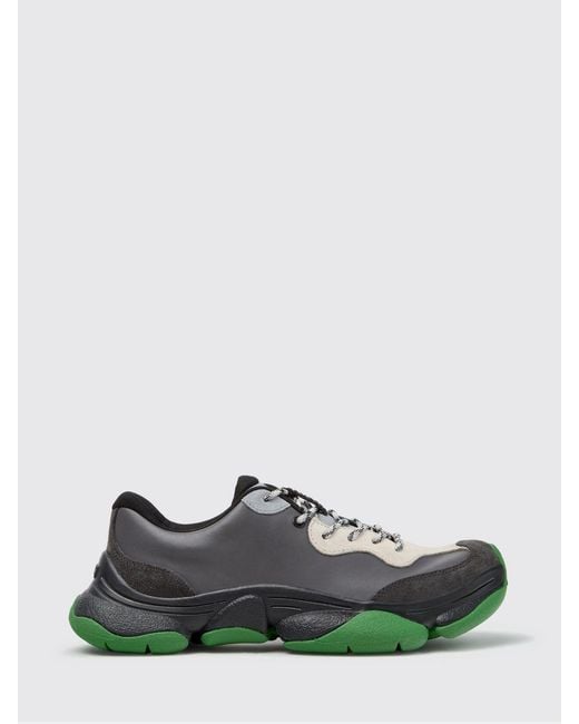 Camper Green Twins Bicolour Calfskin Leather Trainers With Vibram Sole for men