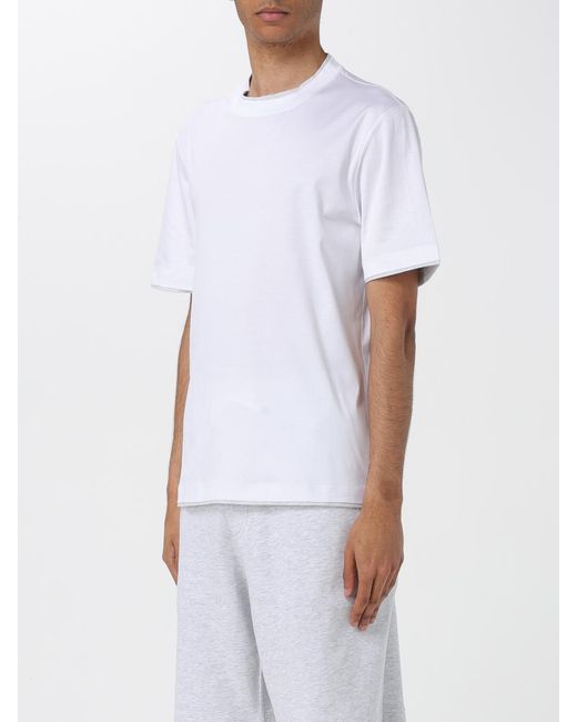 Brunello Cucinelli White T-shirt for men