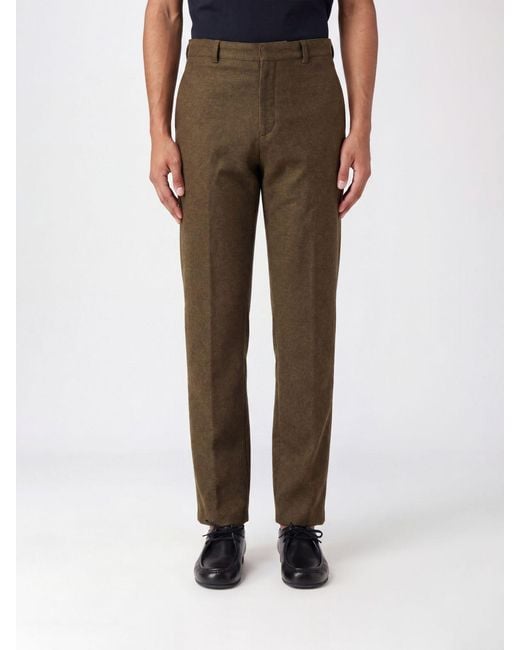 Jil Sander Brown Slim Fit Tailored Trousers for men
