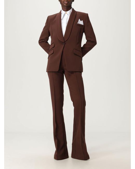 Tailleur A Monopetto di Elisabetta Franchi in Brown