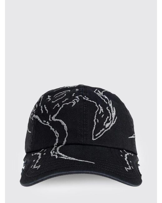 Roa Black Ryli Embroidered 6 Panel Hat for men