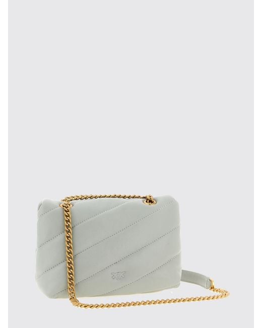 Pinko Gray Baby Love Bag Puff Matelassé Nappa Bag