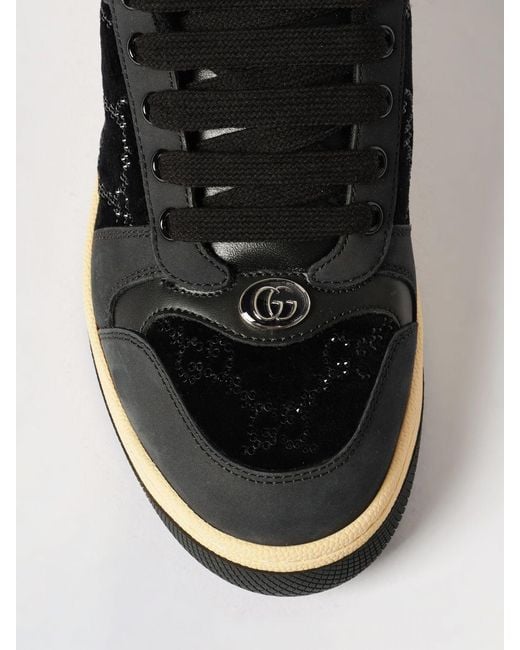 Gucci Black Screener Sneakers