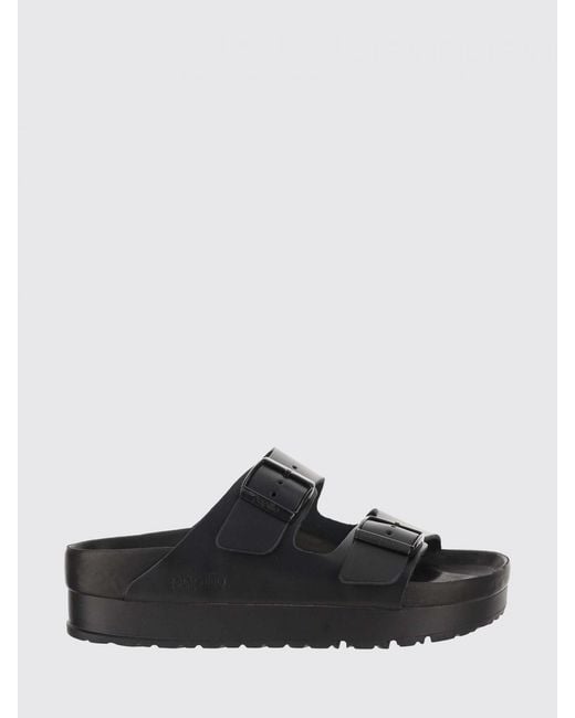 Birkenstock White Arizona Pap Chunky Leather Sandals