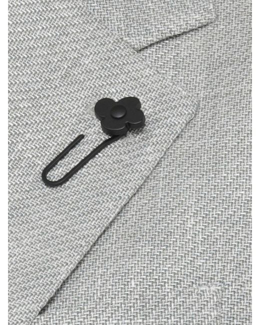 Lardini Gray Single-Breasted Blazer for men